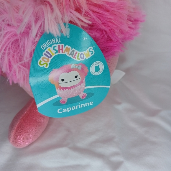 Squismallow Caparinne Pink Fluffy Plush Toy - Picture 3 of 6